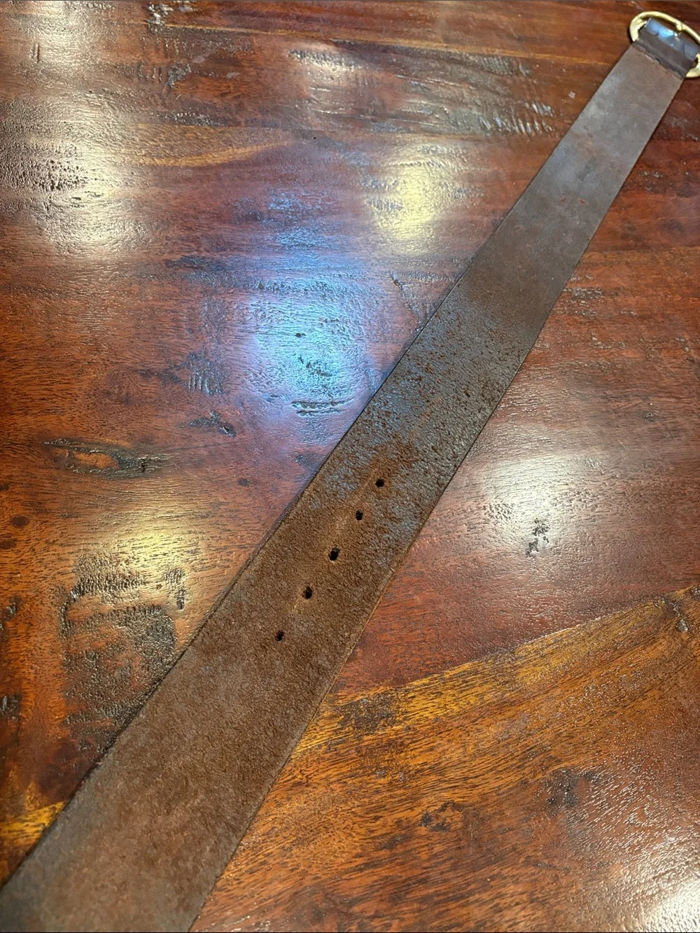 Vintage Polo Ralph Lauren Equestrian Wide Leather Belt Made in Italy